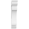 Ekena Millwork Standard Legacy Architectural Grade PVC Bracket With Traditional Ends, 5"W x 20"D x 26"H BKTP05X20X26LEC01 - alternate 2